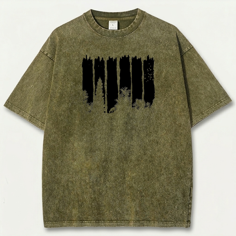 Forest Vintage Organic Cotton Hiking Tee-HikeVista