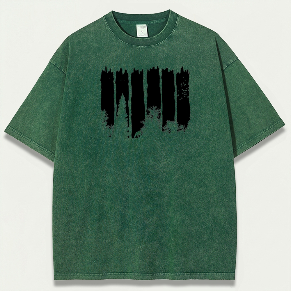 Forest Vintage Organic Cotton Hiking Tee-HikeVista