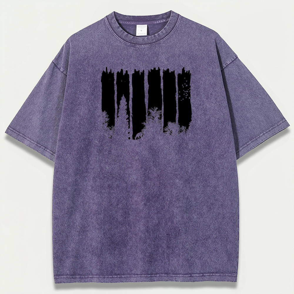 Forest Vintage Organic Cotton Hiking Tee-HikeVista