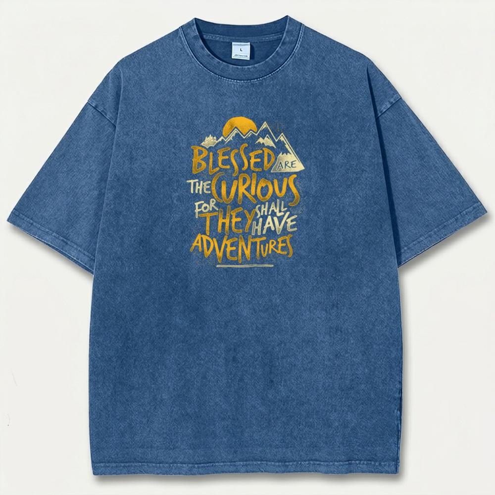 Blessed Are The Curious Vintage Organic Cotton Trail Tee-HikeVista