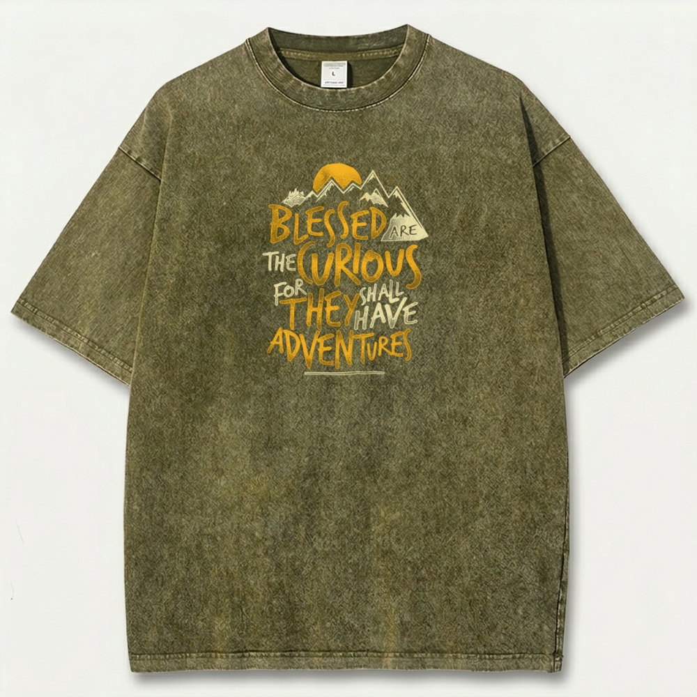 Blessed Are The Curious Vintage Organic Cotton Trail Tee-HikeVista