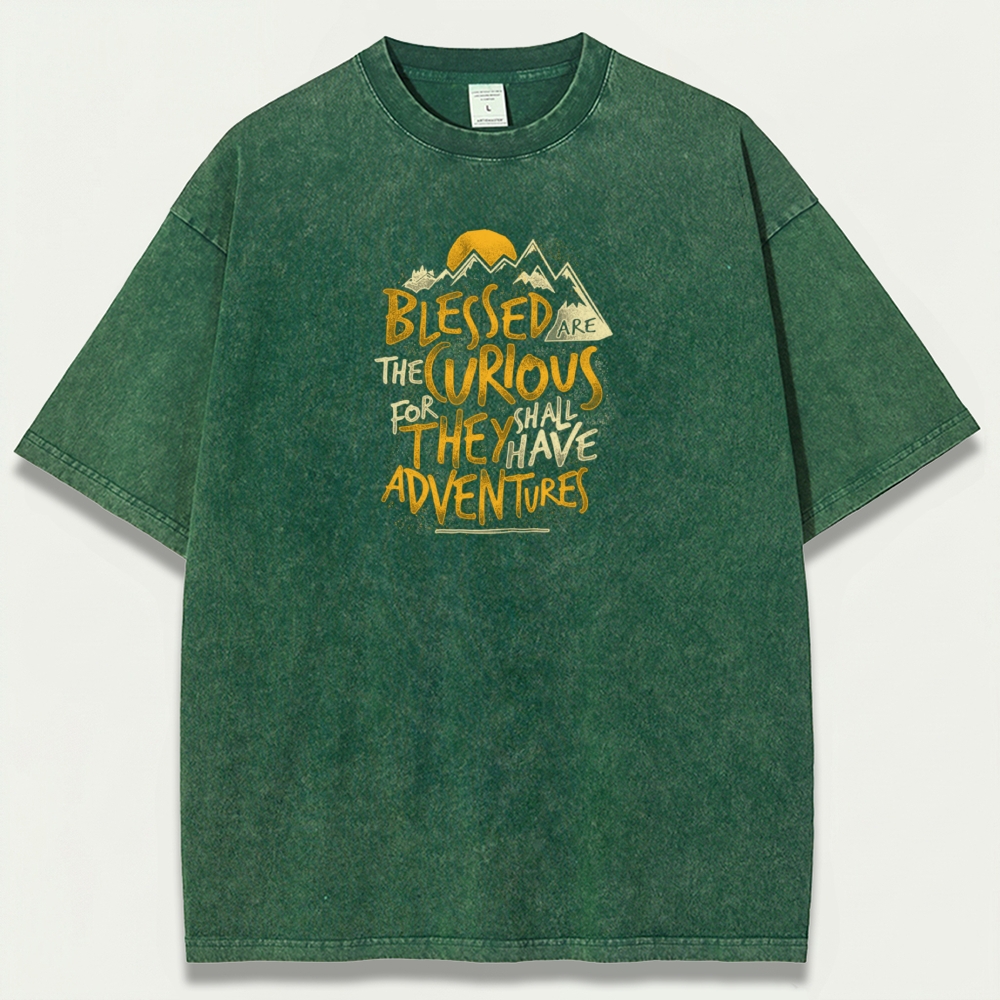 Blessed Are The Curious Vintage Organic Cotton Trail Tee-HikeVista