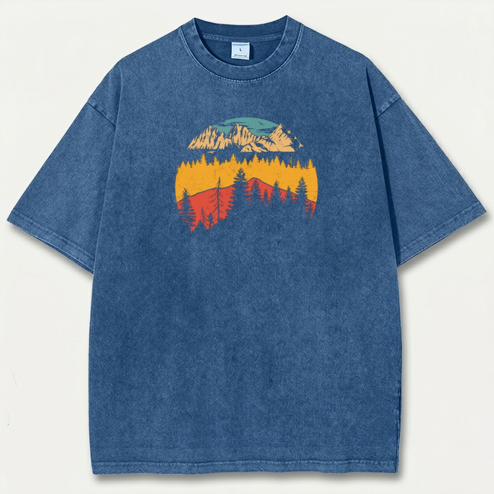 Forest Vintage Organic Cotton Hiking Tee-HikeVista