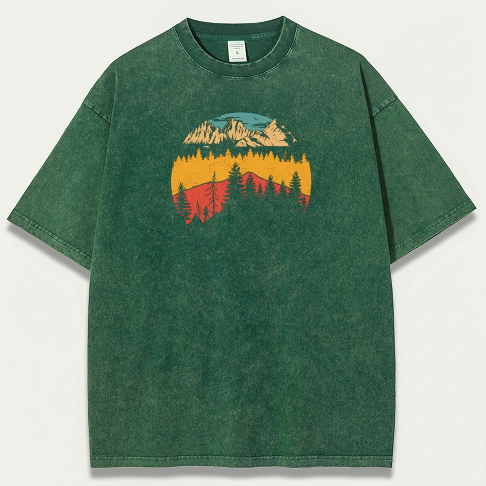 Forest Vintage Organic Cotton Hiking Tee-HikeVista
