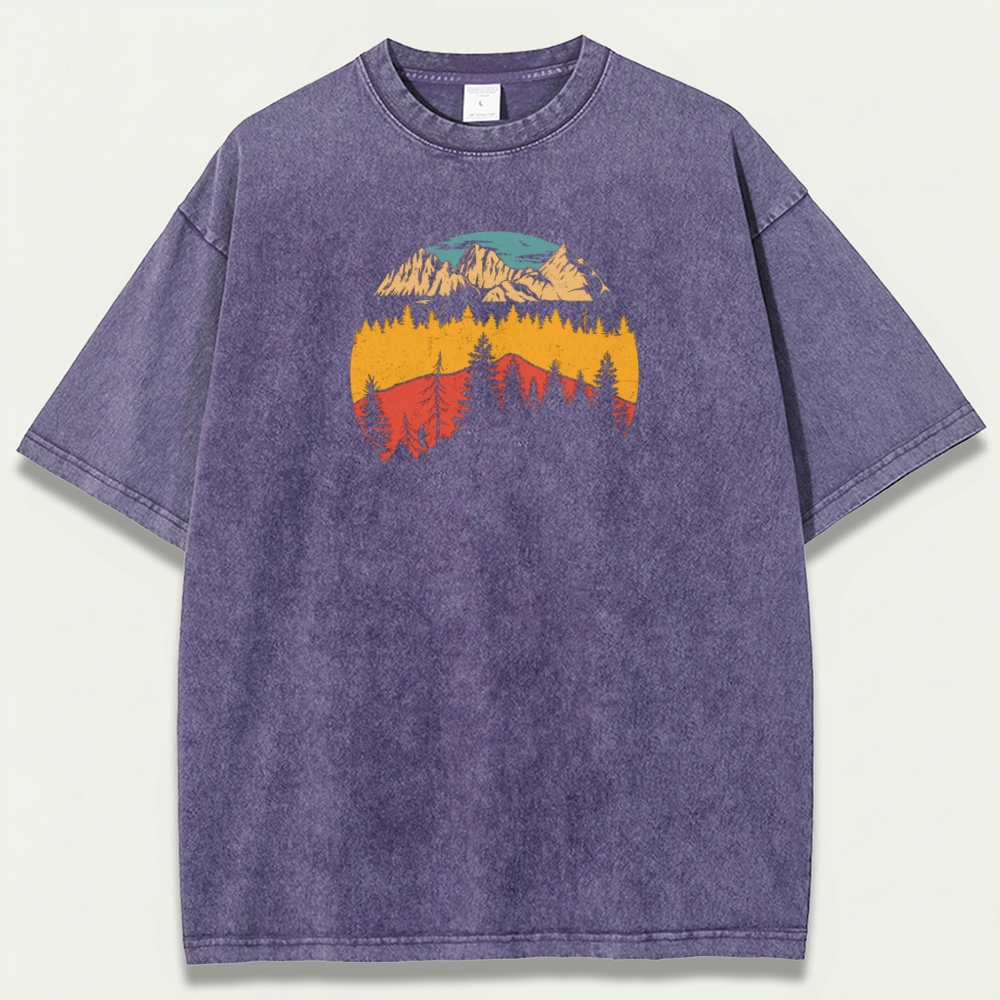 Forest Vintage Organic Cotton Hiking Tee-HikeVista