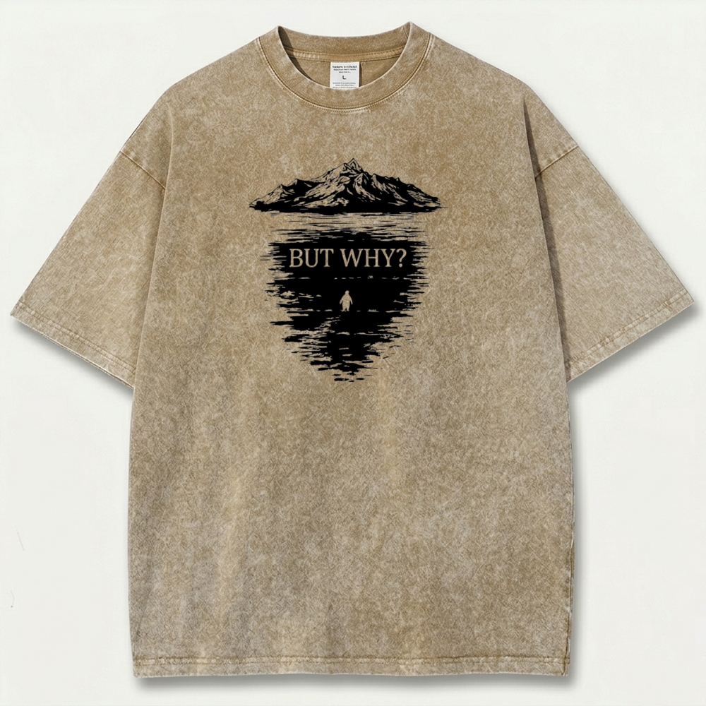 But Why Vintage Organic Cotton Hiking Tee-HikeVista