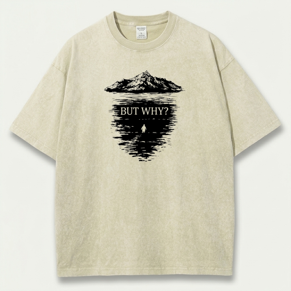 But Why Vintage Organic Cotton Hiking Tee-HikeVista