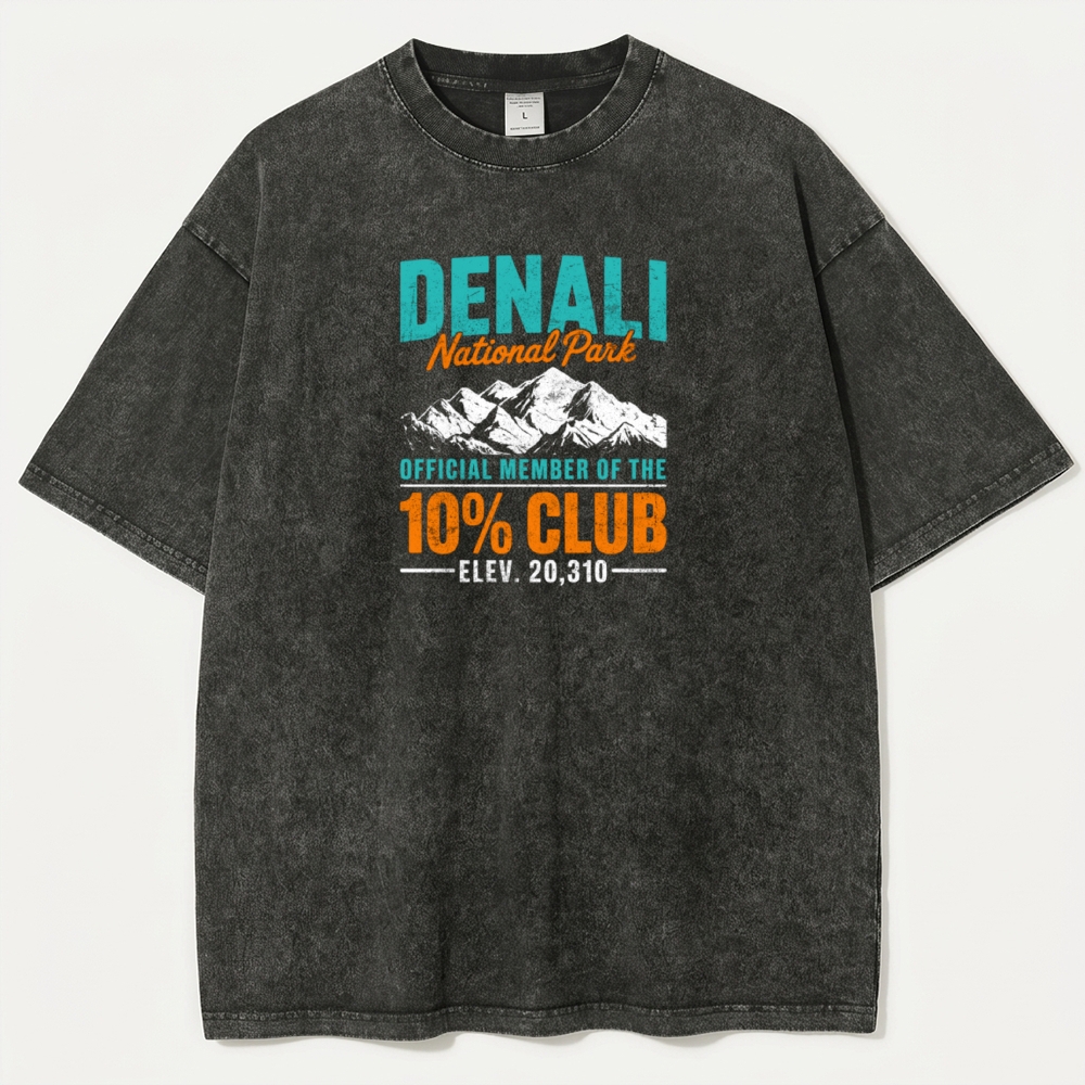 Denali National Park Vintage Organic Cotton Hiking Tee-HikeVista