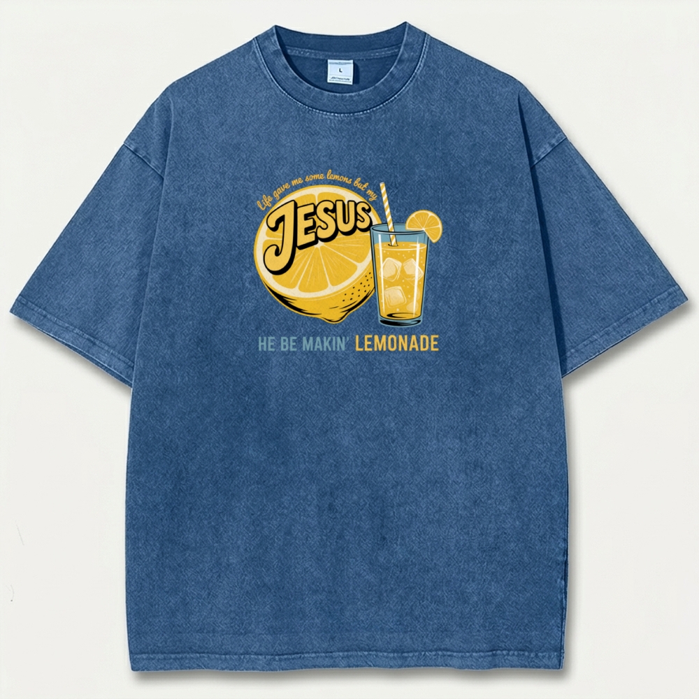 Jesus Lemon Vintage Organic Cotton Hiking Tee-HikeVista