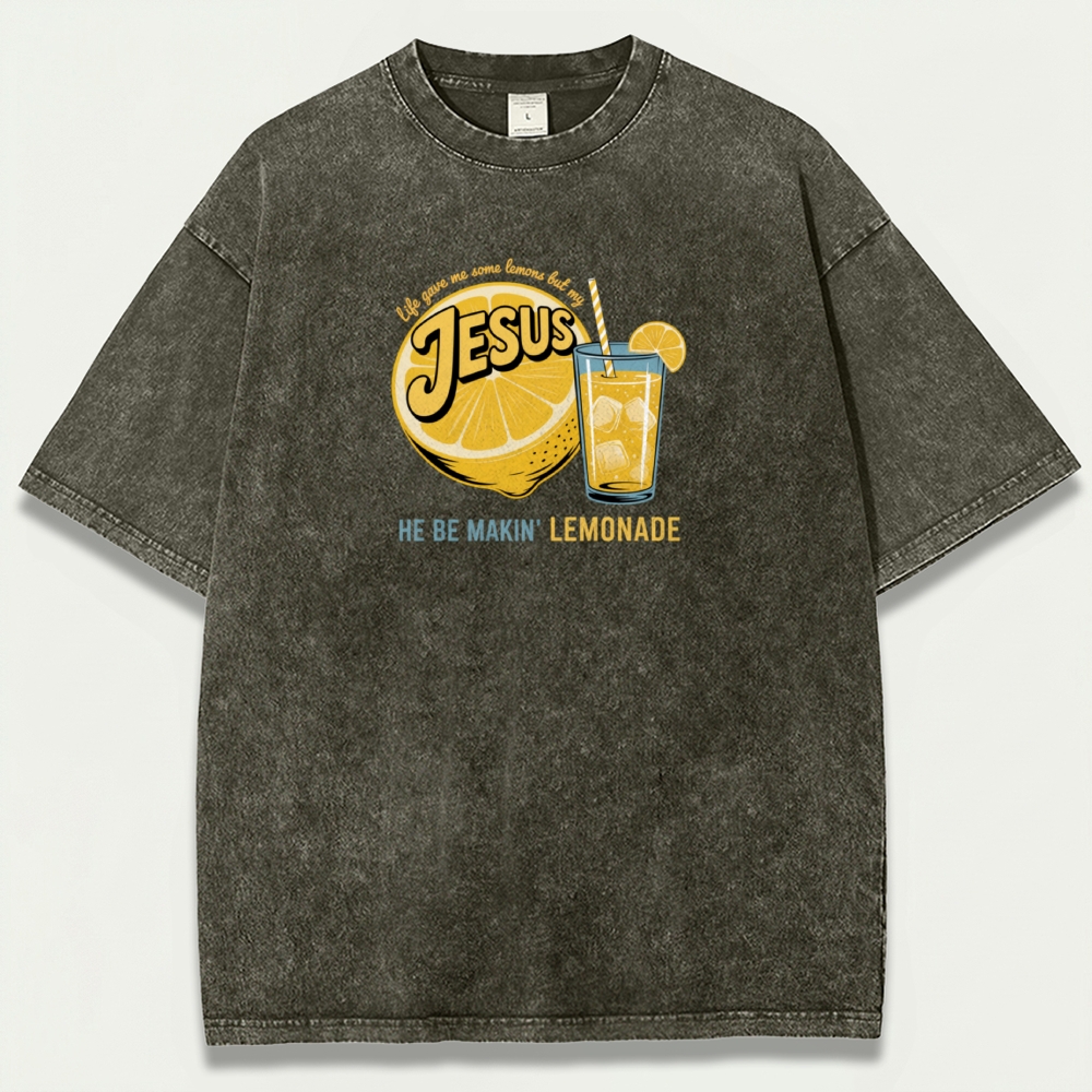 Jesus Lemon Vintage Organic Cotton Hiking Tee-HikeVista