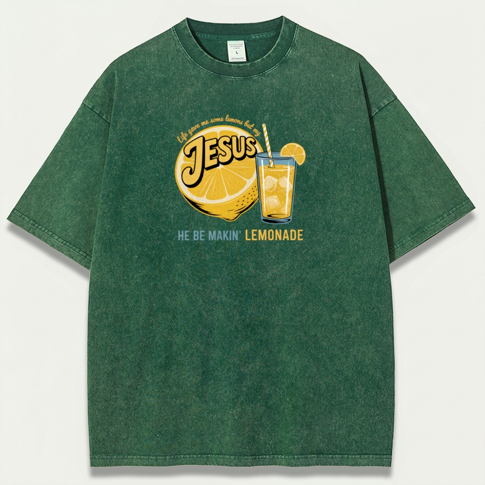 Jesus Lemon Vintage Organic Cotton Hiking Tee-HikeVista