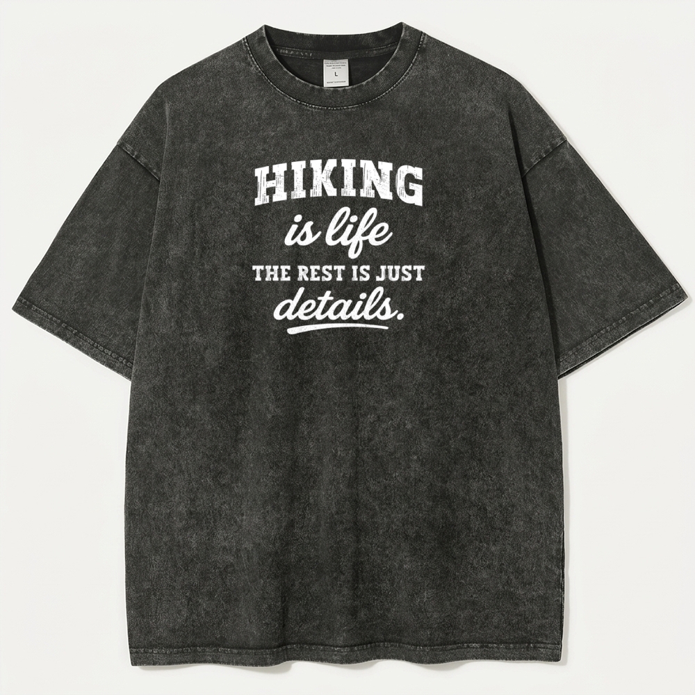 Hiking Is Life Vintage Organic Cotton Trail Tee-HikeVista