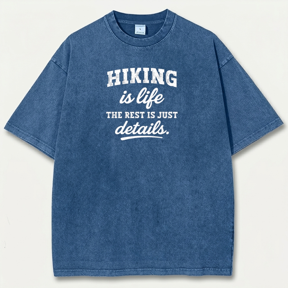 Hiking Is Life Vintage Organic Cotton Trail Tee-HikeVista