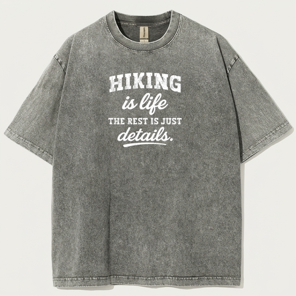 Hiking Is Life Vintage Organic Cotton Trail Tee-HikeVista
