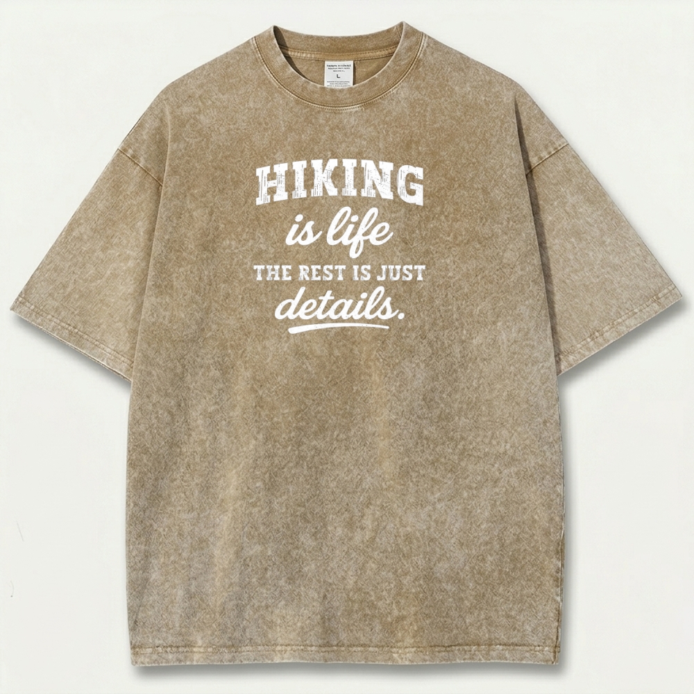 Hiking Is Life Vintage Organic Cotton Trail Tee-HikeVista