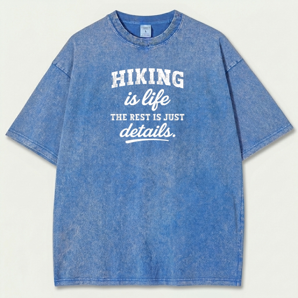 Hiking Is Life Vintage Organic Cotton Trail Tee-HikeVista