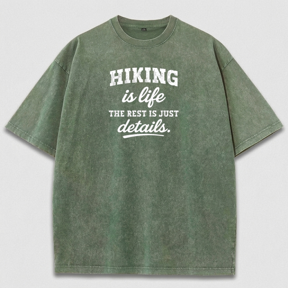 Hiking Is Life Vintage Organic Cotton Trail Tee-HikeVista
