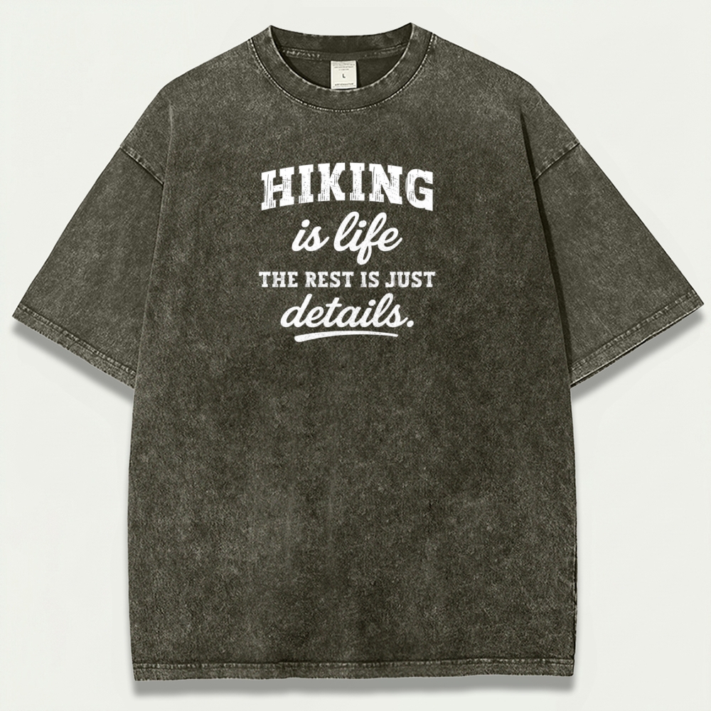 Hiking Is Life Vintage Organic Cotton Trail Tee-HikeVista