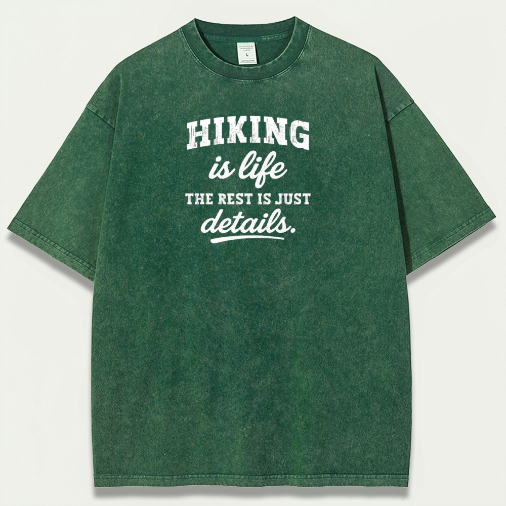 Hiking Is Life Vintage Organic Cotton Trail Tee-HikeVista