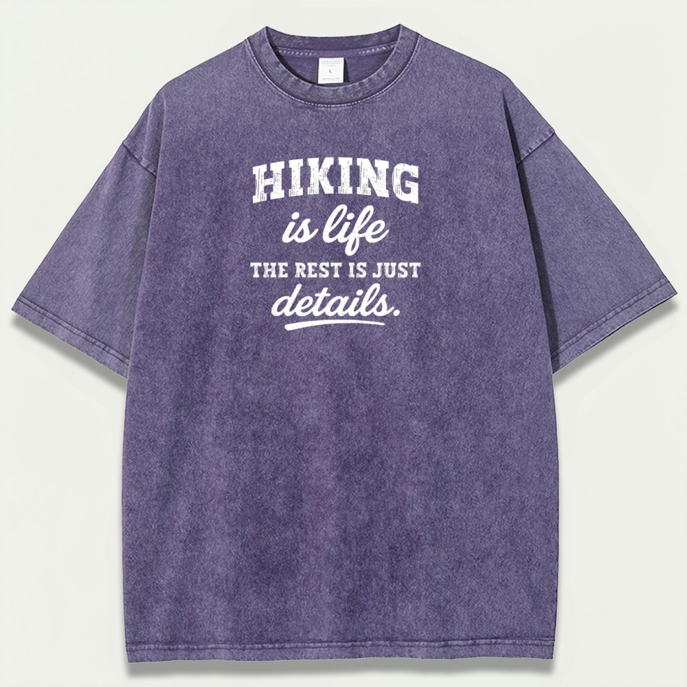 Hiking Is Life Vintage Organic Cotton Trail Tee-HikeVista