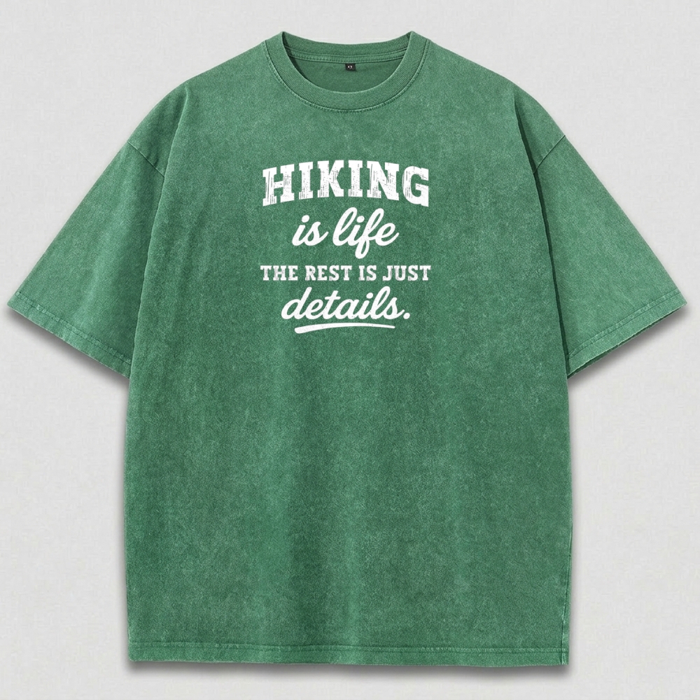 Hiking Is Life Vintage Organic Cotton Trail Tee-HikeVista