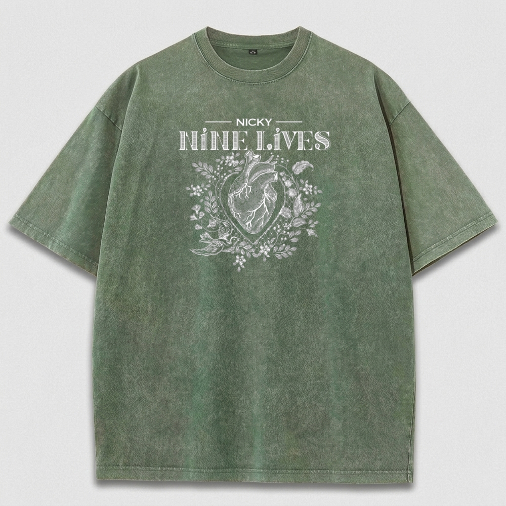 Heart Wildflowers Vintage Organic Cotton Trail Tee-HikeVista