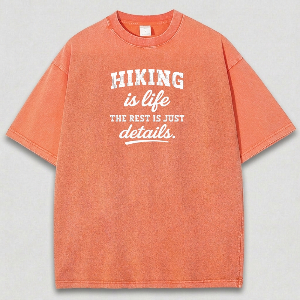 Hiking Is Life Vintage Organic Cotton Trail Tee-HikeVista