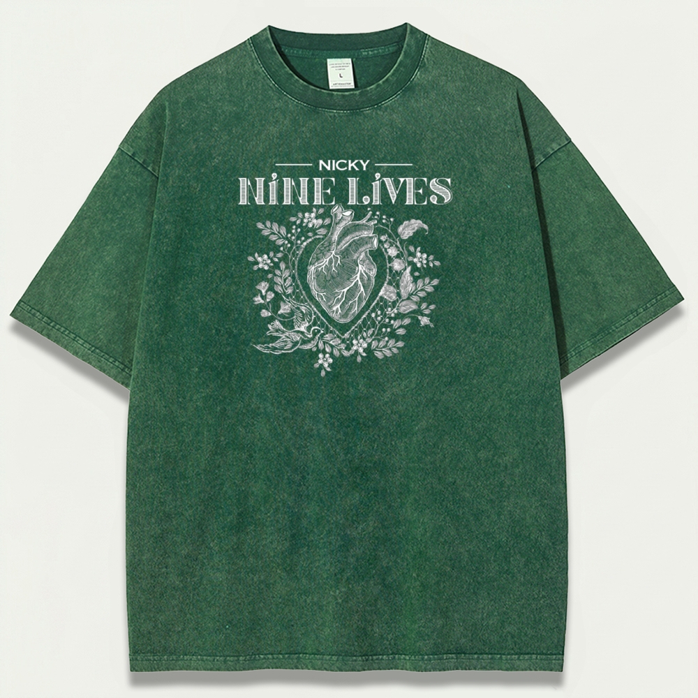 Heart Wildflowers Vintage Organic Cotton Trail Tee-HikeVista