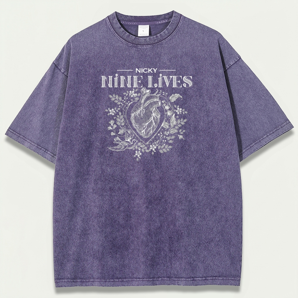 Heart Wildflowers Vintage Organic Cotton Trail Tee-HikeVista