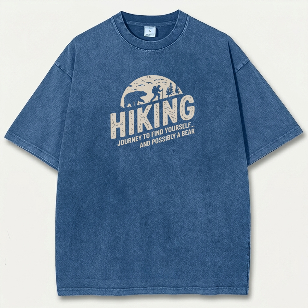 Hiking Forest Vintage Organic Cotton Tee-HikeVista