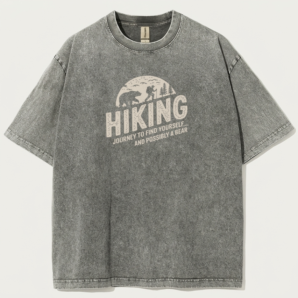 Hiking Forest Vintage Organic Cotton Tee-HikeVista