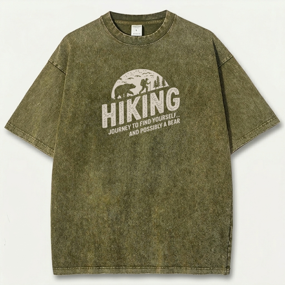 Hiking Forest Vintage Organic Cotton Tee-HikeVista
