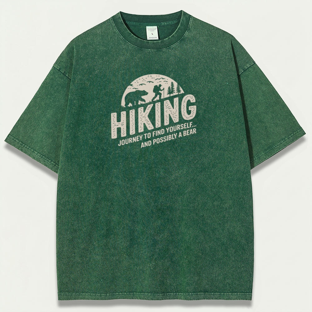 Hiking Forest Vintage Organic Cotton Tee-HikeVista