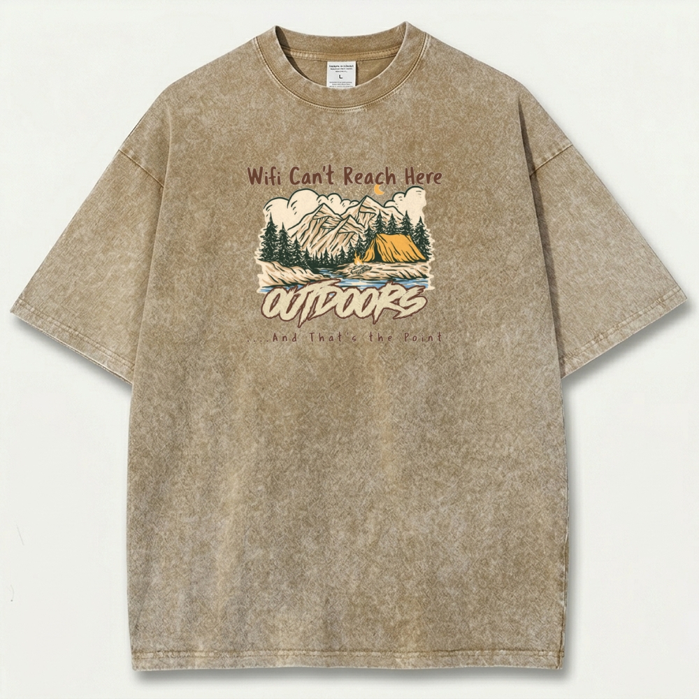 Hiking Forest Vintage Organic Cotton Tee-HikeVista
