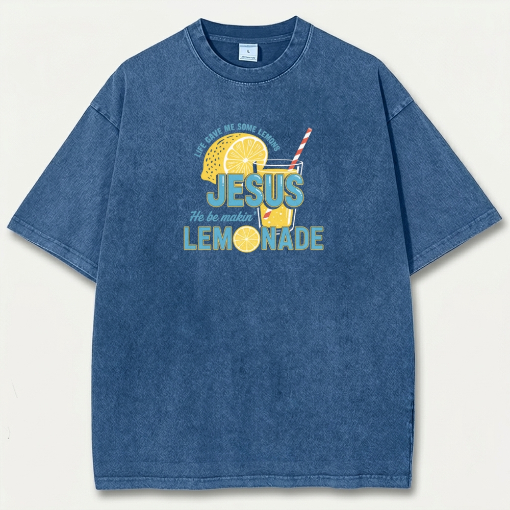 Jesus Lemon Vintage Organic Cotton Hiking Tee-HikeVista