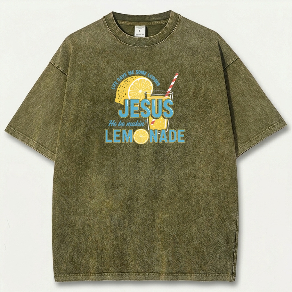 Jesus Lemon Vintage Organic Cotton Hiking Tee-HikeVista