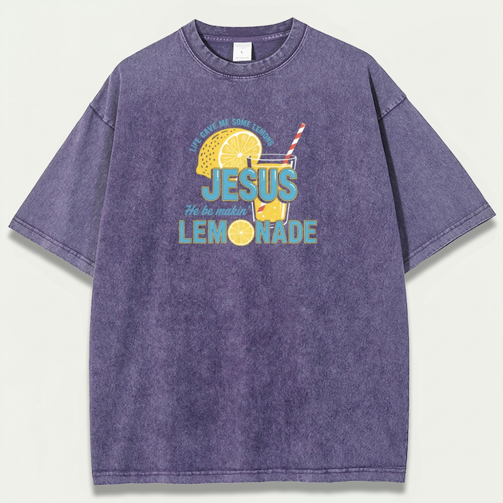 Jesus Lemon Vintage Organic Cotton Hiking Tee-HikeVista