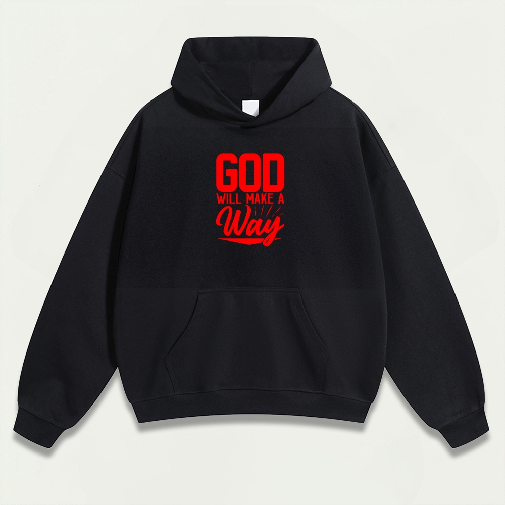 God Will Make A Way Heavyweight Faith Hoodie-HikeVista