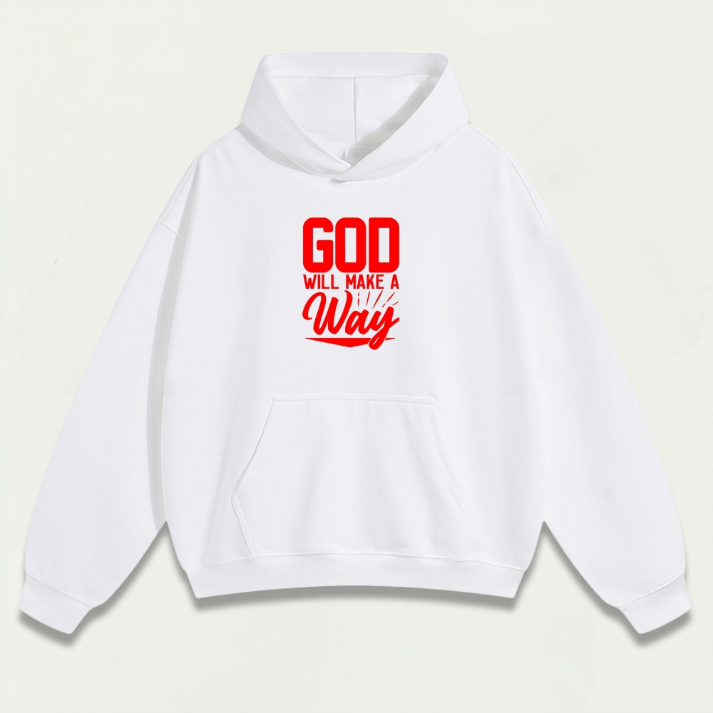 God Will Make A Way Heavyweight Faith Hoodie-HikeVista