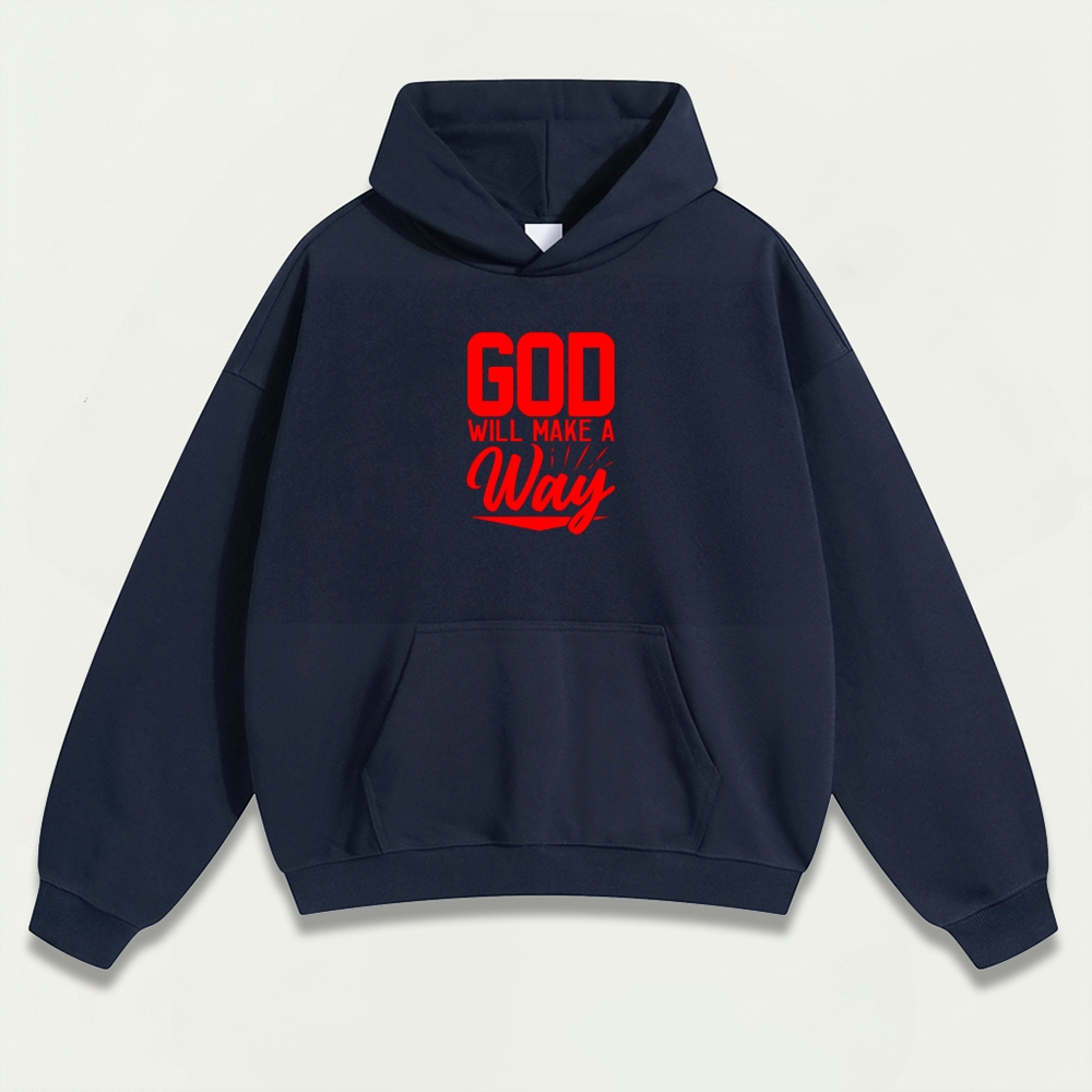God Will Make A Way Heavyweight Faith Hoodie-HikeVista