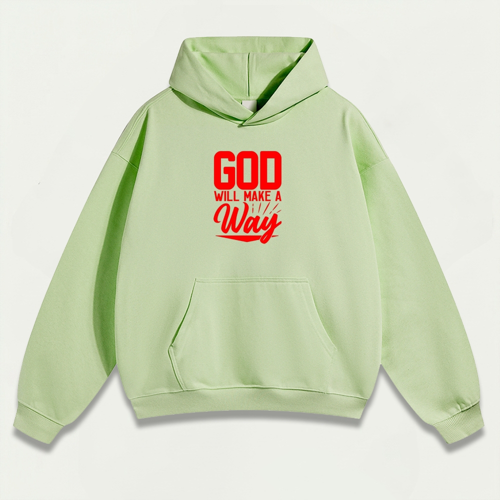 God Will Make A Way Heavyweight Faith Hoodie-HikeVista