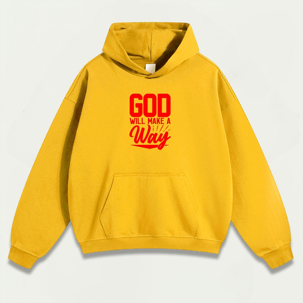 God Will Make A Way Heavyweight Faith Hoodie-HikeVista