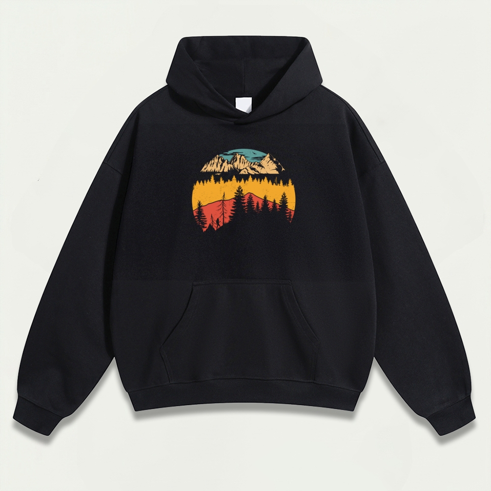 Forest Heavyweight Hiking Hoodie-HikeVista