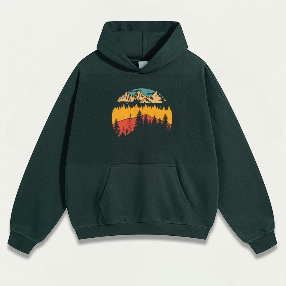 Forest Heavyweight Hiking Hoodie-HikeVista