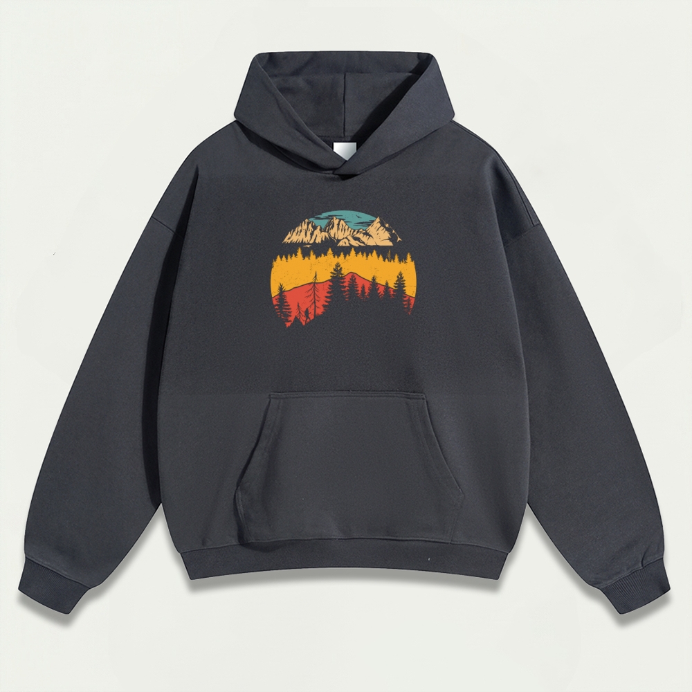 Forest Heavyweight Hiking Hoodie-HikeVista
