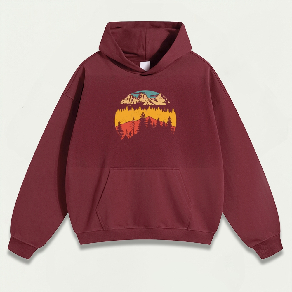 Forest Heavyweight Hiking Hoodie-HikeVista