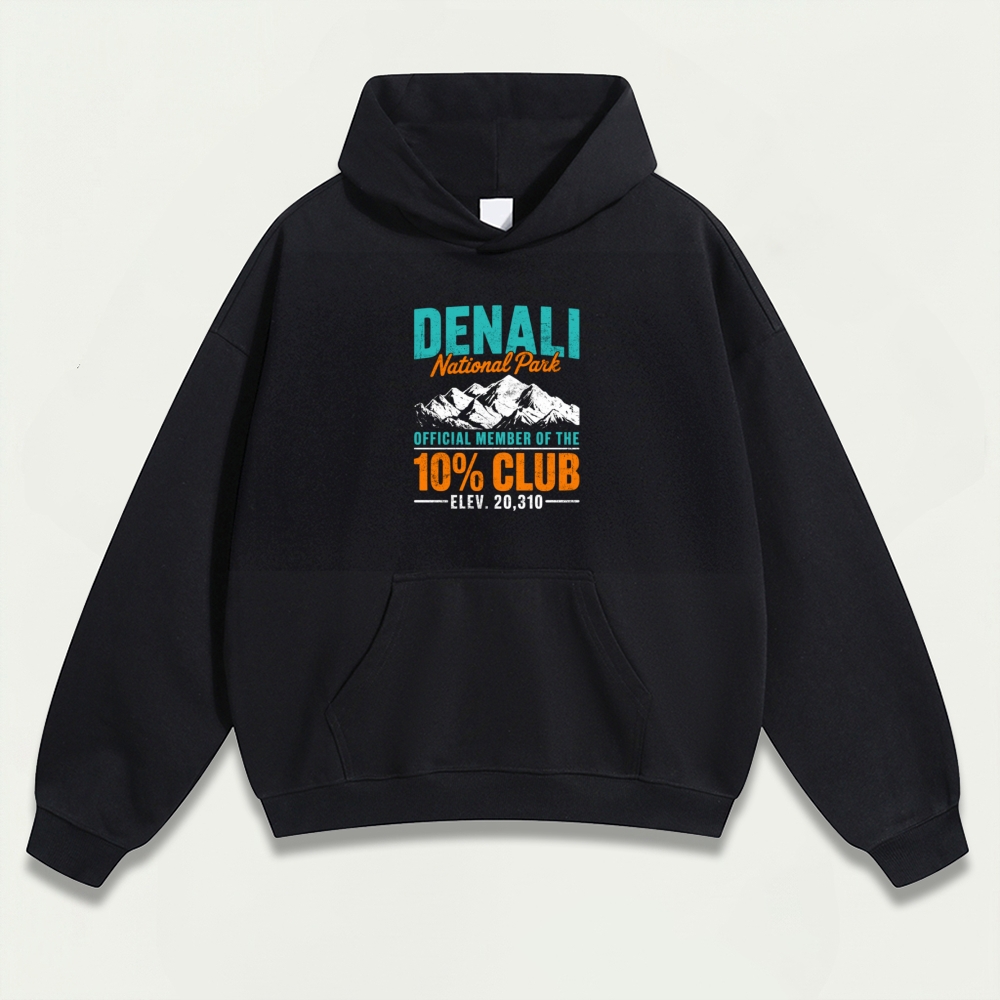 Denali National Park Heavyweight Hiking Hoodie-HikeVista