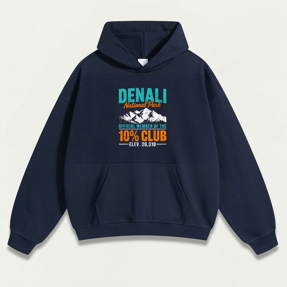 Denali National Park Heavyweight Hiking Hoodie-HikeVista