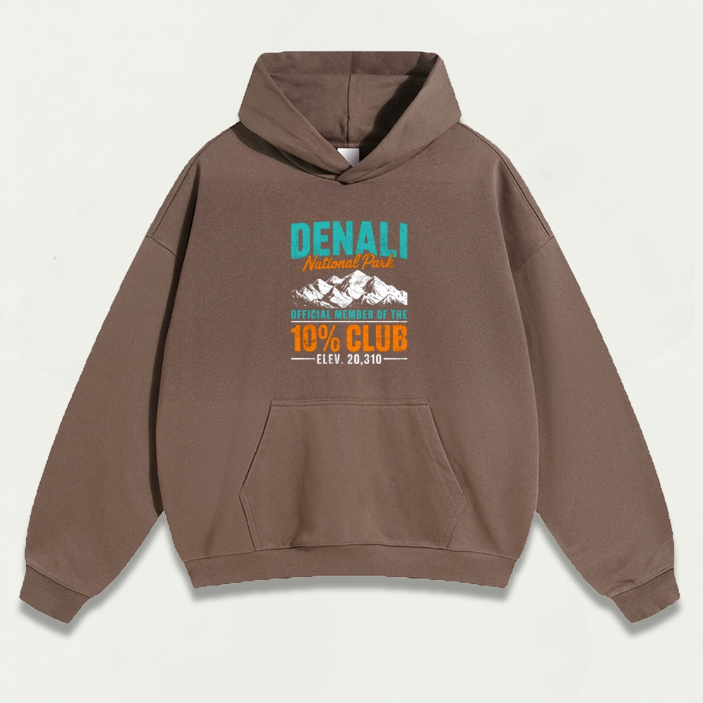 Denali National Park Heavyweight Hiking Hoodie-HikeVista