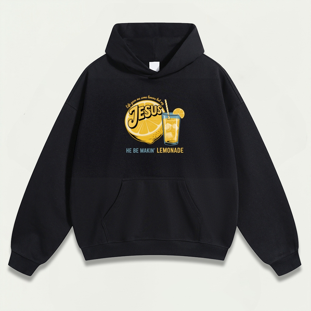 Jesus Lemon Heavyweight Hiking Hoodie-HikeVista